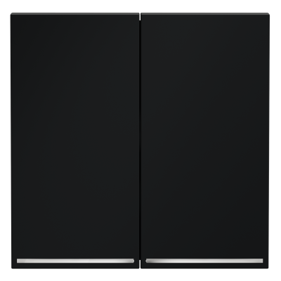 Клавиши для выключателя/переключателя двухклавишного с подсветкой Voltum S70 (графит) VLS000407