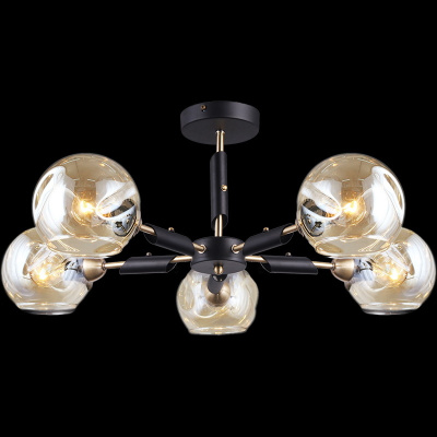 Люстра на штанге Illumico IL9474-5CSQ-79 BK AB