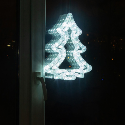 Подвесной светодиодный светильник «Ёлочка» Uniel (UL-00001405) ULD-H3543-070/STA White IP20 Xmas Tree