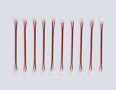 Соединитель гибкий двухсторонний Ambrella Light IlluminationCOB 12/24V для лент 8/10mm (2 конт.) (10шт. в комплекте) GS7895