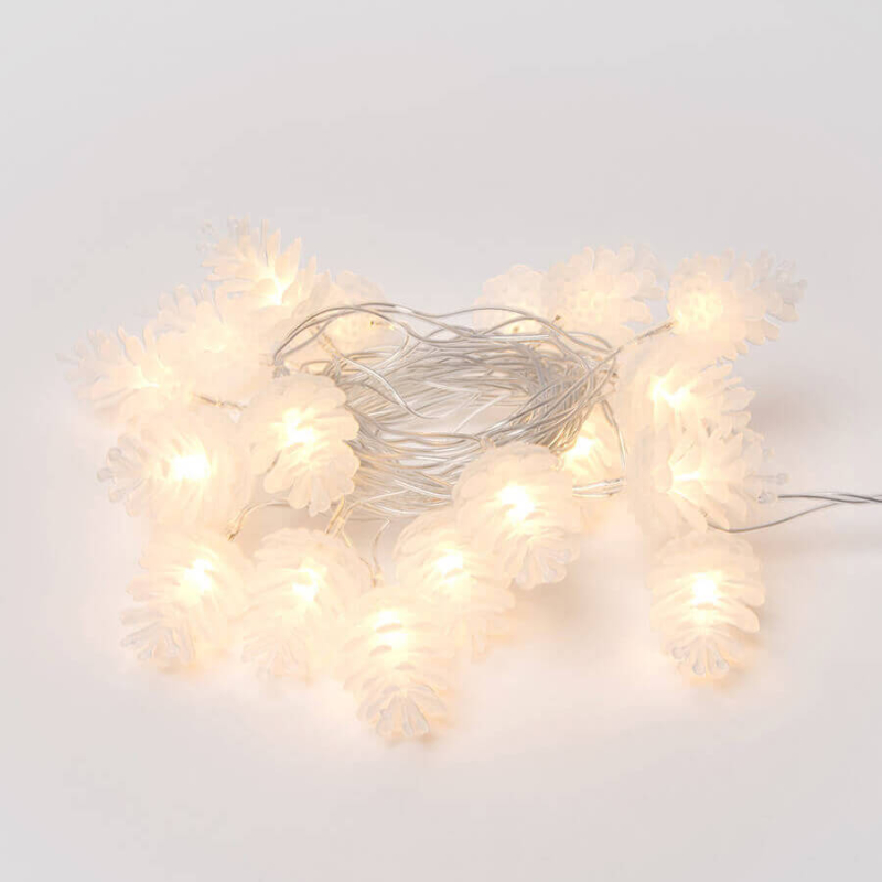 Светодиодная гирлянда (09582) Uniel шишки 220V белый ULD-S0280-020/DTA Warm White IP20 PINE CONES