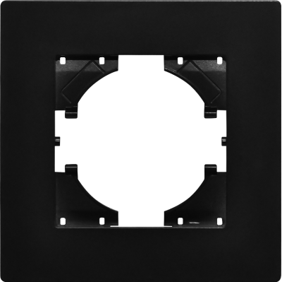 Рамка пластиковая на 1 пост Arlight FRM-PERIO-PL-1-BK 049689