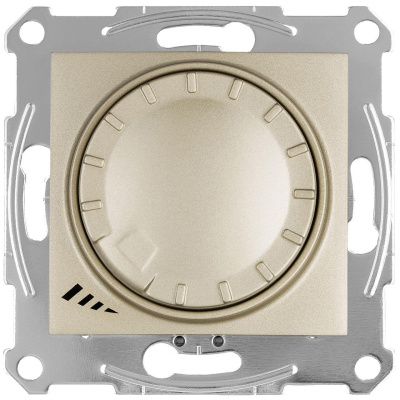 Диммер поворотно-нажимной универсальный Schneider Electric Sedna 4-400W SDN2201268