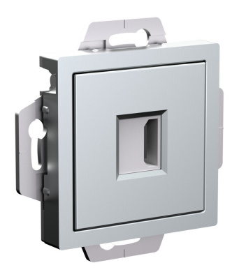 Розетка HDMI, механизм Systeme Electric AtlasDesign Алюминий ATN000380