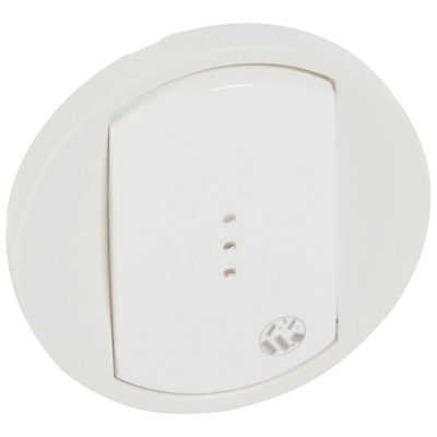 Клавиша Legrand Celiane выключателя с подсветкой антибактериальная белая 067742