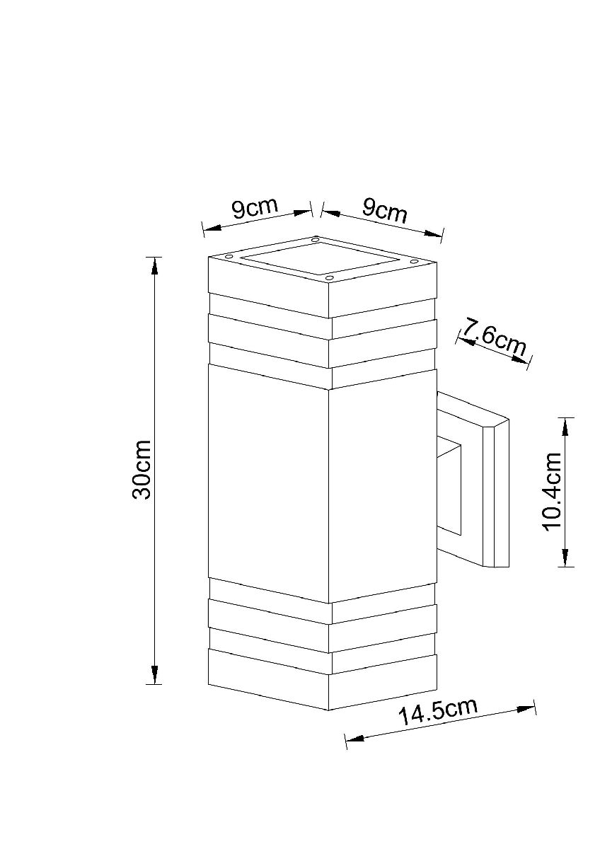 Уличный настенный светильник Arte Lamp Heather A4413AL-2BK