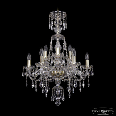 Подвесная люстра Bohemia Ivele Crystal 1415/6+3/200/XL-77 G