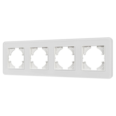 Рамка на 4 поста стеклянная Arlight FRM-OMALI-SFGS-4-WH 049716