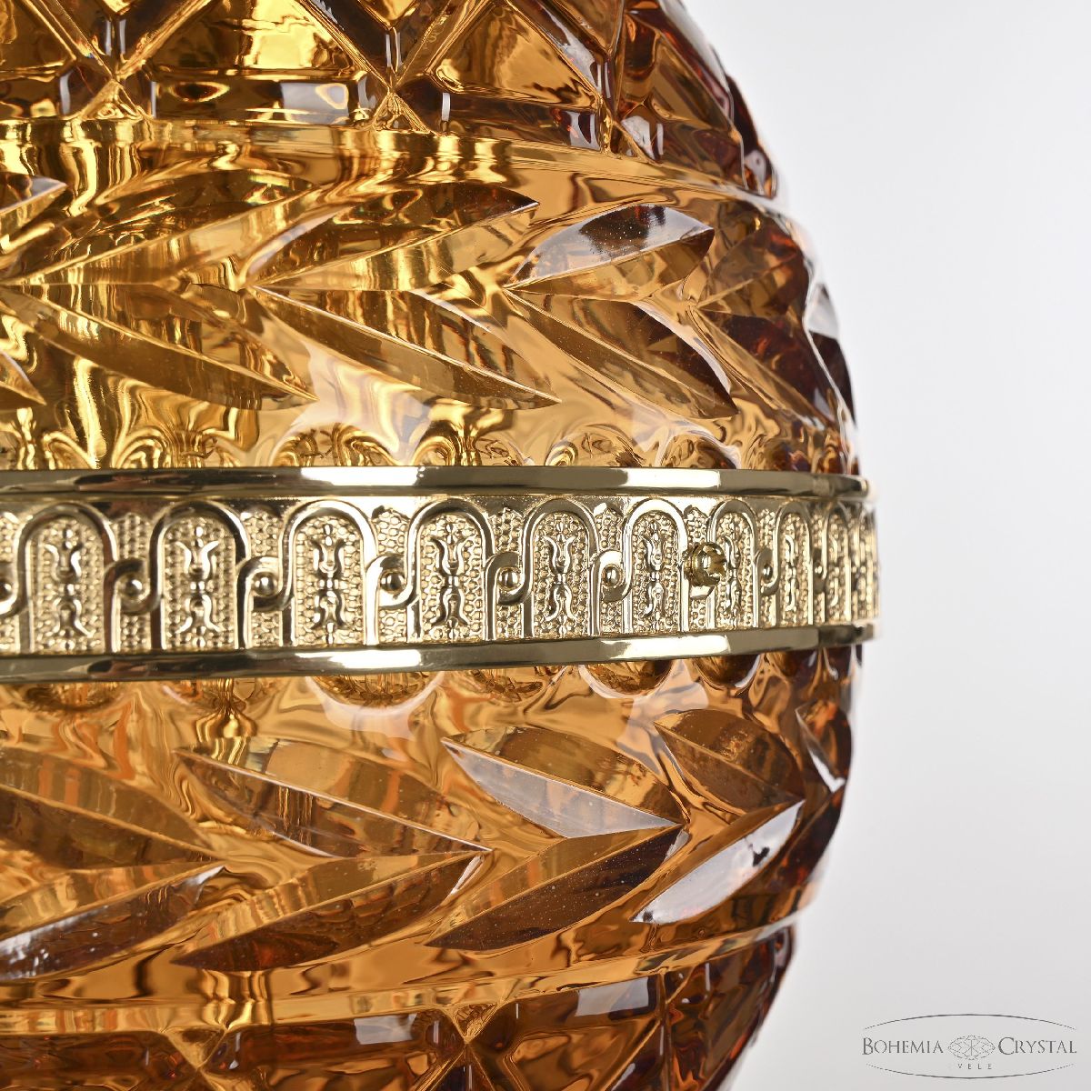 Подвесной светильник Bohemia Ivele Crystal 5680/18 G Amber/M-1F