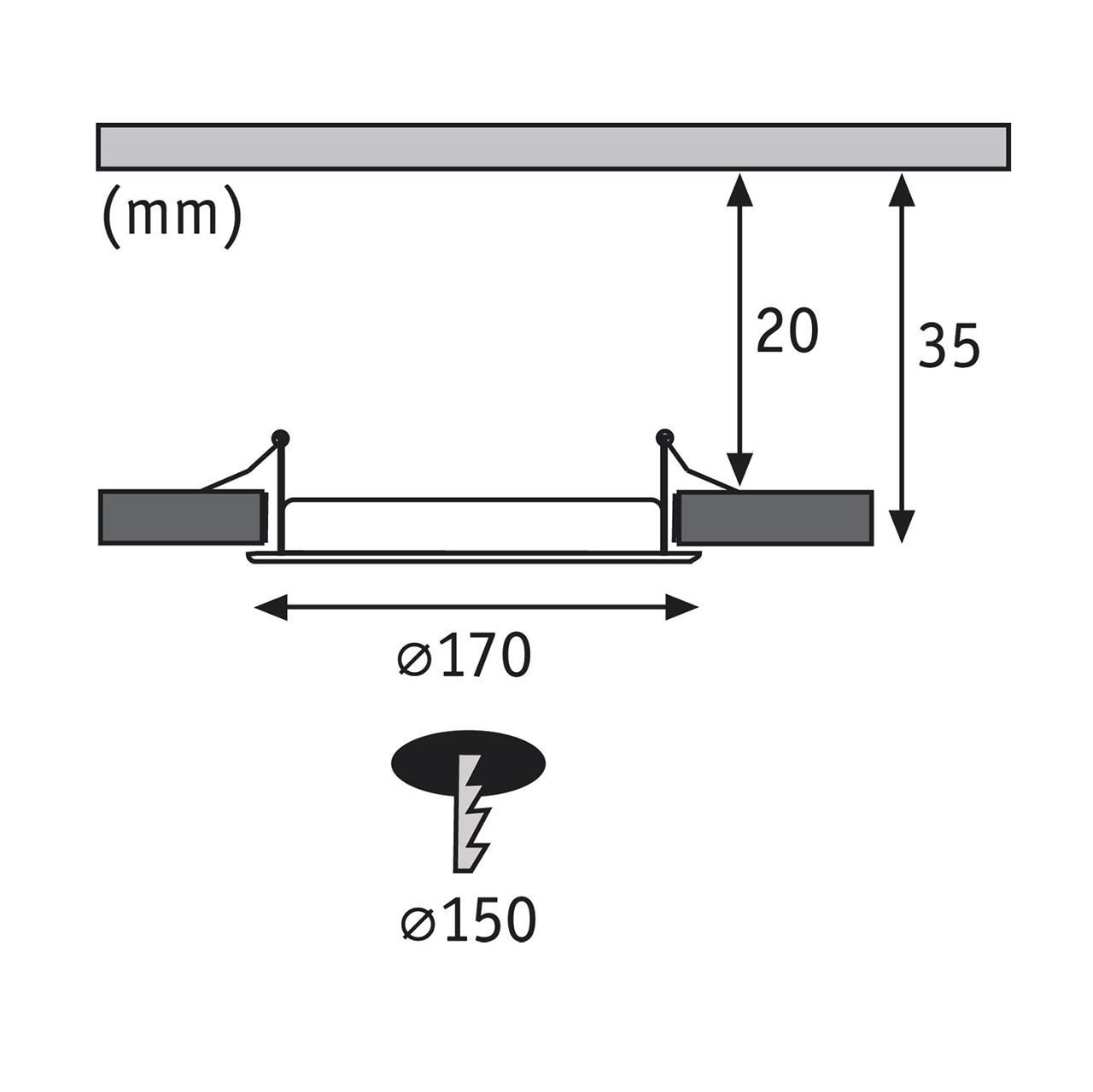 Встраиваемый светодиодный светильник Paulmann Quality Line Panel 92074