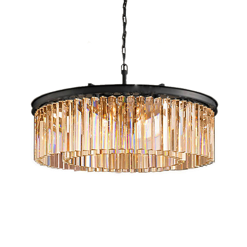 Подвесная люстра DeLight Collection 1920s Odeon 9513P/600R black/amber
