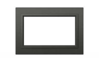 Рамка для двухместной розетки с заземлением ELBI Zena 608-011100-907