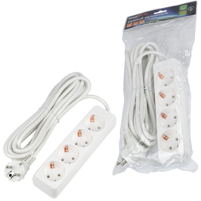 Удлинитель бытовой Uniel Ultra S-GCU4-5 WHITE UL-00010007