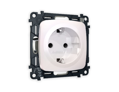 Комплект механизма розетки с/з со шторками Ambrella Volt Omega MO207010