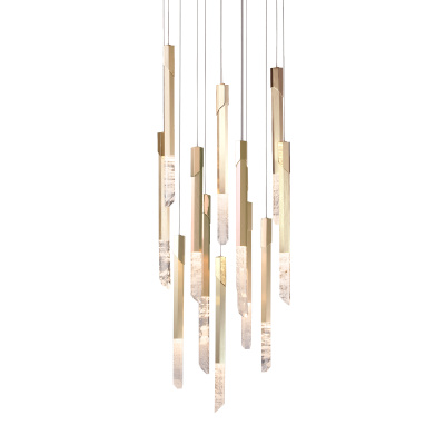 Каскадная люстра Delight Collection Vita MD7747-12B (new) br.brass