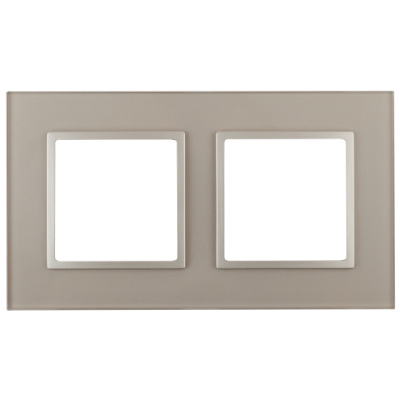 Рамка на 2 поста ЭРА Elegance 14-5102-04 Б0034491
