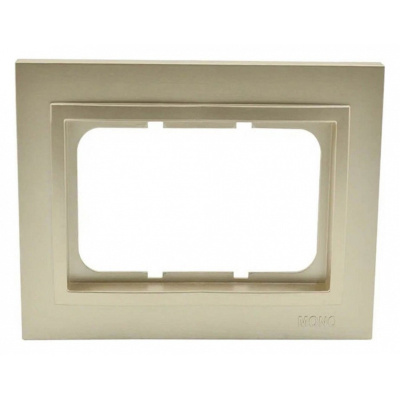 Рамка двойная для розетки Mono Electric Despina титан 102-220000-165