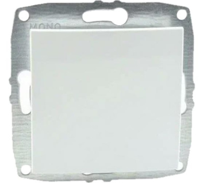 Выключатель одноклавишный проходной Mono Electric Despina-Larissa 10А 250В белый 500-001925-109