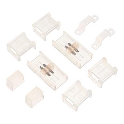 Комплект  для светодиодной ленты SMD 220В соединитель-коннектор, фикс. клипса, заглушка WOLTA WTB-WBT-SMD-220V-A