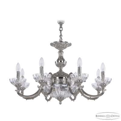 Подвесная люстра Bohemia Ivele Crystal Verona 72209P/8/210 Ni P Clear/M-1H