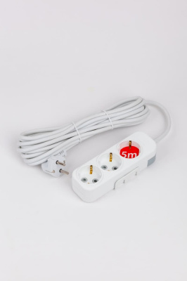 Удлинитель с/з 3вх с защитными шторками ELBI Myra 527-010205-311