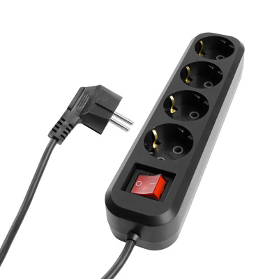 Удлинитель 4-местный с/з с выключателем Stekker Home HM03-41-02 50424