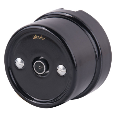 ТВ розетка Werkel (черный) Ретро W5683008 4690389166778 a051449