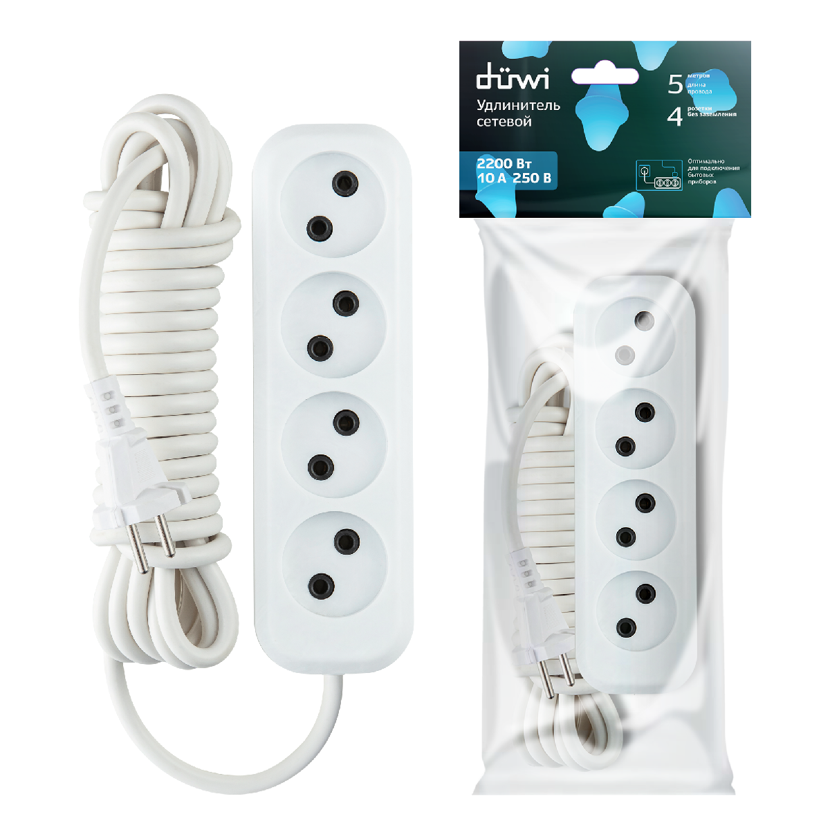 Удлинитель бытовой Duwi 32037 1