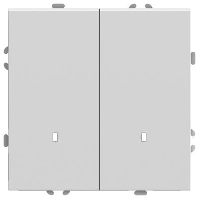 Выключатель двухклавишный c индикатором Stekker RSW10-5102-01 Эмили 49864