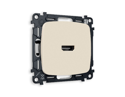 Комплект механизма розетки HDMI 2.0 40V/500MO 2.0GHz 5-18Gbit/s Ambrella Volt Omega MO334010