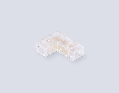 Соединитель угловой Ambrella Light Illumination COB 12/24V для лент 5mm (2 конт.) (10шт. в комплекте) GS6841
