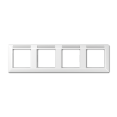 Рамка четырехместная с полем для надписи Jung AS5840BFINAWW