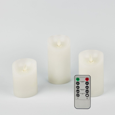 Набор свечей светодиодных Uniel ULD-F055 WARM WHITE RC CANDLE SET3 UL-00008623