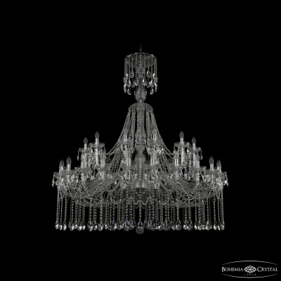 Подвесная люстра Bohemia Ivele Crystal 1413/24+12/530/XL-160 Ni