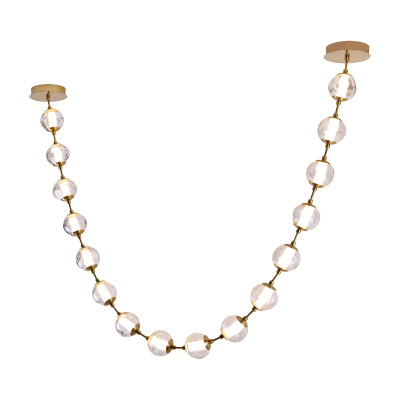 Подвесной светильник Delight Collection OD2437A-16 brass/clear