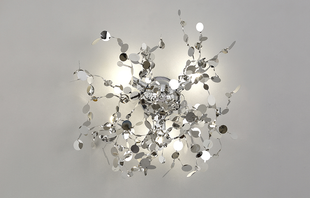 Настенный светильник Crystal Lux GARDEN AP-PL3 D400 CHROME