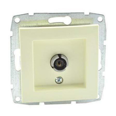 Розетка TV проходная Mono Electric Despina-Larissa крем 500-001705-137