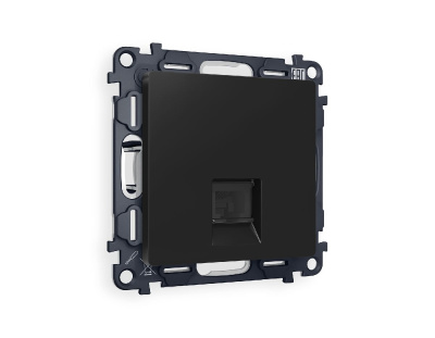 Комплект механизма компьютерной розетки RJ-45(8P8C) CAT6 со шторкой Ambrella Volt Alfa MA812010