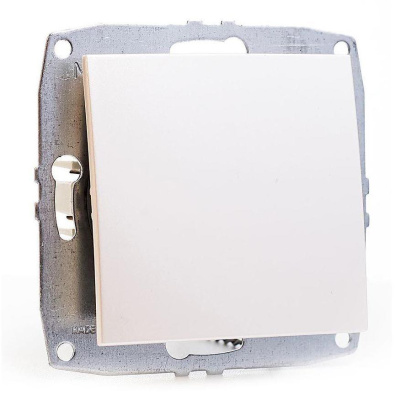 Выключатель одноклавишный Mono Electric Despina-Larissa 10А 250В жемчуг 500-002525-100