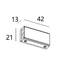 Соединитель линейный Italline Fantom IT010-4013 black