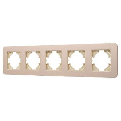 Рамка на 5 постов алюминиевая Arlight FRM-AKIRY-SFAL-5-GD 049748