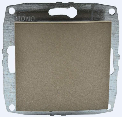 Выключатель одноклавишный Mono Electric Despina-Larissa 10А 250В бронза 500-002325-100