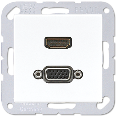 Розетка HDMI/VGA Jung MAA1173WW