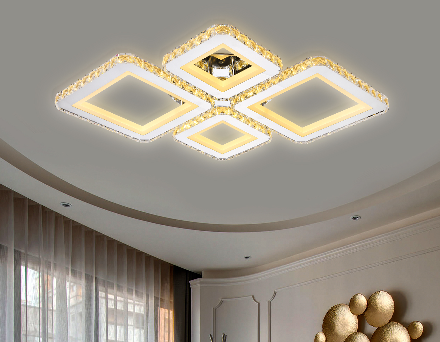 Потолочный светодиодный светильник Ambrella Light Acrylica FA1726