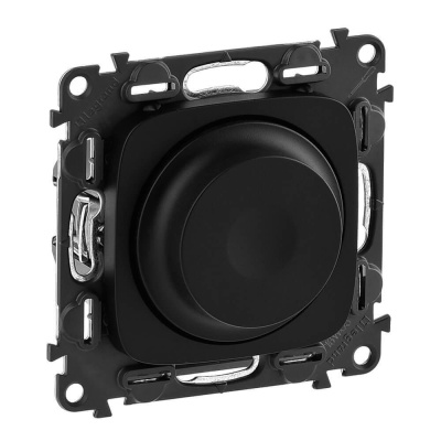 Светорегулятор Legrand Valena Allure поворотный без нейтрали антрацит 752980