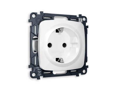 Комплект механизма электрической розетки Ambrella Volt Omega (OP1070, VM141) MO107010