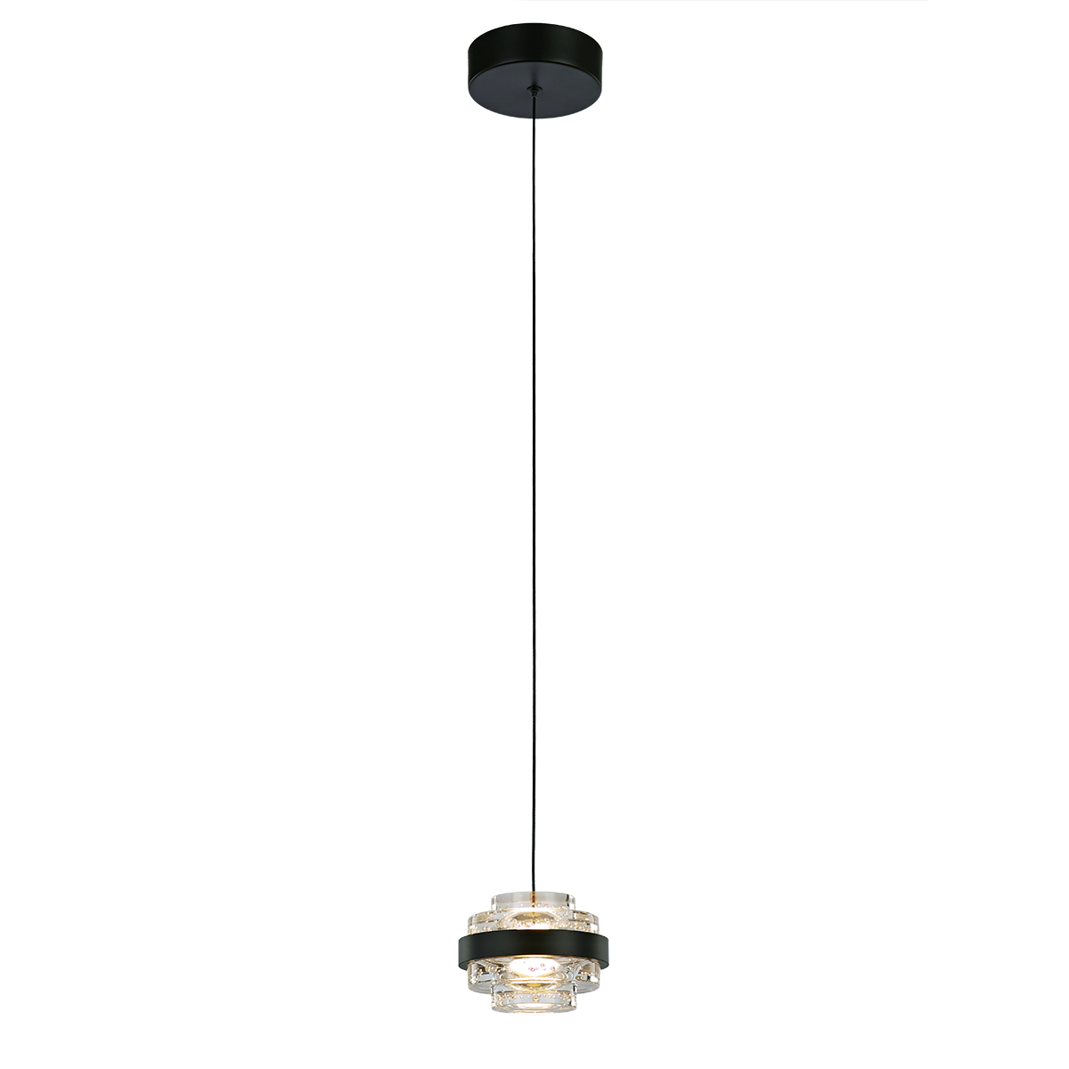 Подвесной светильник Delight Collection MD22030002 MD22030002-1A black/clear