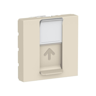 Лицевая панель RJ45 одиночная без коннектора Schneider Electric Unica Modular NU941144