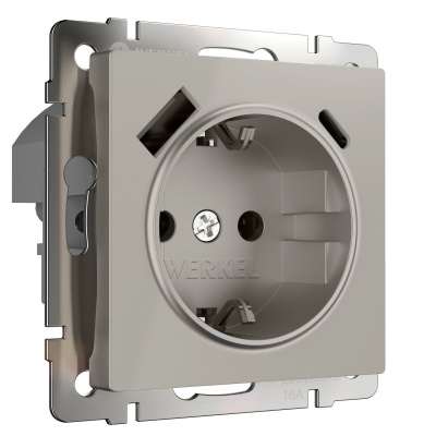 Розетка с/з шторками и USB тип A+C Werkel W1271704 4690389211997 a069465