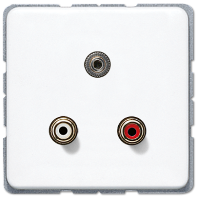Розетка мультимедиа Jung MACD1011WW